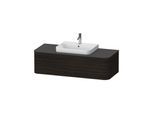 Duravit Waschtischunterschrank Happy D.2 Plus 130x55cm, 1 A, f AWT, B mit., Nussb geb. (HP4942M6969)