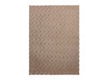 Teppich KAYOOM "Royal Glow 825", beige (taupe), B:120cm H:30mm L:170cm, Polyester, Teppiche, Teppich, Auch in rund, Hochflor, Modernes Muster, Vegan