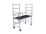 Klappgerüst KRAUSE "»MONTO« Alu-FaltGerüst RollTec", silber (alu, farben), B:75cm H:190cm L:165cm, Aluminium, Gerüste, faltbar, Belastbarkeit: 200 kg/m² nach DIN EN 1004-1