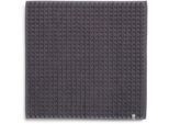 Badematte MÖVE "Waffelpiquee" Gr. 1, grau (graphite), H:6mm, Baumwolle, Badematten, Badematte