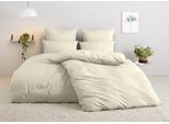 Bettwäsche OTTO HOME "Desner 100% Microfaser, extra weich, allergikerfreundlich", sand, B/L: 135cm x 200cm, 1 Stk., 1 Stk., Microfaser, B/L: 80cm x 40cm, 2 Stk., Microfaser, Obermaterial: 100% Polyester, Bettwäsche, Bettwäsche, Premium Qualität, uni, schnell trocknend, pflegeleicht, ab 135x200 cm