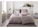 Bettwäsche OTTO HOME "Desner 100% Microfaser, extra weich, allergikerfreundlich", grau, B/L: 240cm x 220cm, 1 Stk., 2 Stk., Microfaser, B/L: 80cm x 80cm & 80cm x 80cm, 3, Microfaser, Obermaterial: 100% Polyester, Bettwäsche, Bettwäsche, Premium Qualität, uni, schnell trocknend, pflegeleicht, ab 135x200 cm
