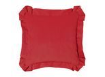 Dekokissen PAD "CASUALLY", rot (rot, cord unifarben), B:45cm L:45cm, Polyacryl, Polyester, Dekokissen_Sitzkissen_Kissenhüllen, Made in Europe, Kissenbezug ohne Füllung, Cord, Uni Farben, 45x45 cm