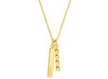 Kette mit Anhänger JOOP "2035878", gold (gelbgoldfarben), Halsketten, Damen, Edelstahl, L: 55