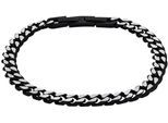 Armband AMOR "2037352", schwarz, Armbänder, Damen, 21cm, Edelstahl, Armband