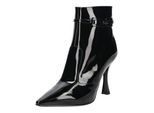 High-Heel-Stiefelette NERO GIARDINI "Nero Giardini Stiefelette Leder", Damen, Gr. 39, schwarz (schwarz lack), Leder, Schuhe