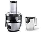 PHILIPS Entsafter "HR1921/20 Avance", silber (edelstahlgebürstet), B:25cm H:43,2cm T:29,6cm, Entsafter, mit GeoTech Sieb, QuickClean und Vorspülfunktion