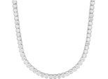 Collier JOOP "Tennisgliederung", silber (silberfarben, kristallweiß), Halsketten, Damen, Silber 925 (Sterlingsilber), L: 45 B: 3,5mm, Collier, mit Zirkonia (synth.), B:3,5mm