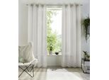 Gardine OTTO HOME "XANA" Gr. 4, silber (silberfarben), B:145cm H:245cm, Voile, Polyester, Gardinen, Gardine, Bestseller, einfarbig, 1 bzw. 2er Set, pflegeleicht, Bestseller