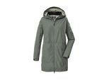 Parka KILLTEC "KOS 35 WMN PRK", Damen, Gr. 50, grün, Obermaterial: 100% Polyester.Futter: 100% Polyester, Jacken Parka, Wasser- und winddichter Damenparka, atmungsaktiv, verstellbar