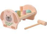 Klopfbank STERNTALER "Hund Lucky", beige (natur, bunt), Motorikspielzeug, BabyB:22cm H:13,3cm T:11cm, Holz, B:22cm H:13,3cm T:11cm