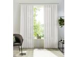 Gardine OTTO HOME "XANA" Gr. 4, silber (silberfarben), B:145cm H:245cm, Voile, Polyester, Gardinen, Gardine, Bestseller, einfarbig, 1 bzw. 2 Schals, pflegeleicht, Beststeller