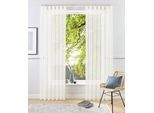 Gardine OTTO HOME "XANA" Gr. 2, beige (creme), B:145cm H:175cm, Voile, Polyester, Gardinen, Gardine, Bestseller, einfarbig, 1 bzw. 2 Schals, pflegeleicht, preiswert