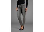 Skinny-fit-Jeans ARIZONA "Ultra-Stretch", Damen, Gr. 36, N-Gr, grau (grau used), Denim/Jeans, Obermaterial: 74% Baumwolle, 24% Polyester, 2% Elasthan, Basic, extraeng lang, Jeans, extra-enger Beinverlauf, normale Leibhöhe, mit Eingrifftaschen