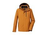 Funktionsjacke KILLTEC "KOW 90 MN JCKT", Herren, Gr. XL, cognac, Obermaterial: 100% Polyester.Futter: 100% Polyester.Füllung: 100% Polyester, Jacken Funktionsjacke, Wasser- und winddicht, atmungsaktiv, abnehmbare Kapuze, viele Taschen