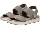 Sandale KEEN "ELLE BACKSTRAP", Damen, Gr. 41, grau (taupe), Textil, Schuhe Sandale, aus waschbarem Stretchmaterial
