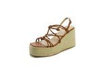 Sandale FINDLAY "AVEIRO", Damen, Gr. 38, cognac, Lederimitat, Schuhe Sandale, mit Riemchen