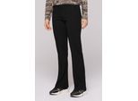 Stoffhose SOCCX, Damen, Gr. XXL, Normalgrößen, schwarz, Interlock, Material: 65% Viskose, 24% Polyester, 11% Elasthan, unifarben, slim fit lang, Hosen Stoffhose, mit Elastikbund