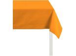 Tischdecke APELT "4362 Rips - UNI" Gr. 2, orange, B:100cm L:100cm, Baumwolle, Polyester, Tischdecken, Tischdecke, Wasser- und Schmutzabweisend