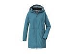 Parka KILLTEC "KOS 35 WMN PRK", Damen, Gr. 38, blau, Obermaterial: 100% Polyester.Futter: 100% Polyester, Jacken Parka, Wasser- und winddichter Damenparka, atmungsaktiv, verstellbar