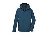 Funktionsjacke KILLTEC "KOS 87 MN JCKT", Herren, Gr. XXL, ocean, Obermaterial: 100% Polyester.Futter: 100% Polyester, Jacken Funktionsjacke, Wasser- und winddicht, atmungsaktiv, abnehmbare Kapuze