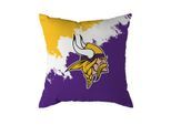 Dekokissen GREAT BRANDING "Great Branding Kissen Minnesota Vikings "Brush" 50x50cm", Gr. 1 Stk., mehrfarbig, 100% Polyester, Dekokissen_Sitzkissen_Kissenhüllen