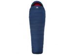 Mountain Equipment - Women's Helium 250 - Daunenschlafsack Gr Long - Body Size: 185 cm Zip: Left Blau