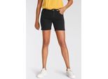Jeansshorts ARIZONA "Ultra-Stretch", Damen, Gr. 50, N-Gr, schwarz (schwarz schwarz), Jeans, Obermaterial: 74% Baumwolle, 24% Polyester, 2% Elasthan, Basic, extraeng kurz, Jeans Jeansshorts, extra eng geschnitten, krempelbare Beinabschlüsse, Topseller