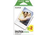 FUJIFILM Sofortbildfilm "Instax Mini Film Doppelpack", weiß (ohne farbbezeichnung), Foto-Filme, Sofortbildfilm