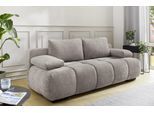 Schlafsofa JOCKENHÖFER GRUPPE "Reno, B: 213 cm, Liegefl. 148x200 cm", greige, B:213cm T:101cm, Korpus: 100% Polyester;Kissen: 100% Polyester, Sofas, Schlafsofa, mit Bettfunktion & Bettkasten