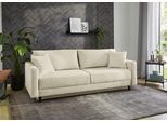 Schlafsofa JOCKENHÖFER GRUPPE "Bjoern, B: 217 cm, Liegefl. 140x191 cm", beige, B:217cm T:84cm, Korpus: 100% Polyester;Kissen: 100% Polyester, Sofas, Schlafsofa, mit Bettfunktion, Bettkasten & Zierkissen