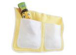 Betttasche 'Stofftasche', gelb/weiß