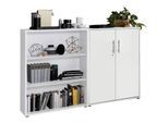 Aktenschrank Office Edition Sw Set 1 niedrig Weiß