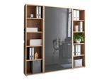 Aktenschrank Office Edition Sw Set 3 hoch Eiche/Anthrazit