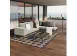 Loungegarnitur Emilia Anthrazit/Natur/Dunkelgr/Beige