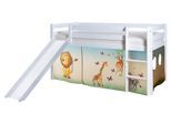 Spielbett "Manuel",aus Kiefer, multicolor/weiß
