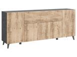 Sideboard Phuket Anthrazit/Kastanieneiche