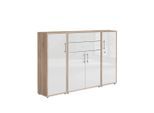 Aktenschrank Office Edition Sw Set 16 Sonoma Eiche/Weiß