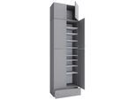 Schuhschrank Lona XXL ca. 70x240 cm Grau
