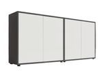 Sideboard Mailand Set 2 Anthrazit/Weiß
