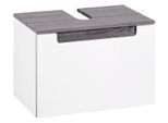 Waschbeckenunterschrank in Weiss/Eichefarbe 'Siena'