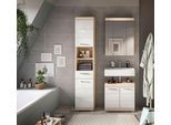 Badezimmer Lambada 3-tlg. ca. 97 cm Eiche/Weiß