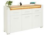 Sideboard Leonardo in Weiß Hochglanz