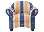 Relaxsessel Torello Blau Mikrofaser