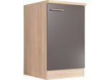 Spülenunterschrank Merle Grau/Eichefarben