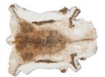 Kunstfell Rudolf in Braun/Weiß ca. 90x110cm