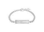 Armband JOOP "2039795", silber (edelstahlfarben), Armbänder, Herren, 22cm, Edelstahl, Armband