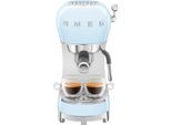 SMEG Espressomaschine "ECF02PBEU", blau (pastellblau), B:14,9cm H:33cm T:32,9cm, Kaffeemaschinen, Espressomaschine