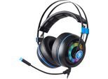 SADES Gaming-Headset "Armor SA-918", schwarz (schwarz, blau), Kopfhörer, kabelgebunden, Gaming-Headset