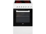 BEKO Elektro-Standherd "FSM57100GW", Energieeffizienz: A, weiß, Herdsets, Abnehmbare Backofentür, Elektro-Standherd